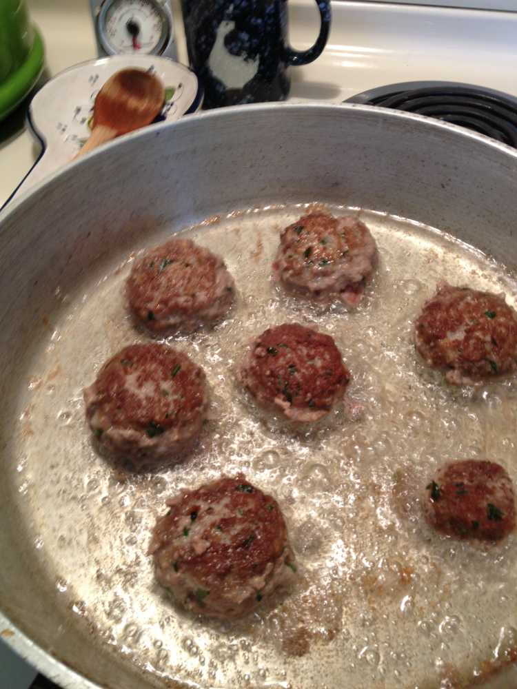 Frying Meatballs