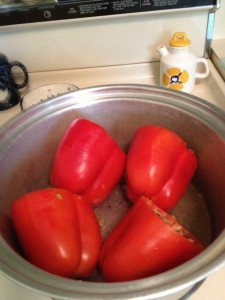 Browning Stuffed Peppers - ibskitchn.com