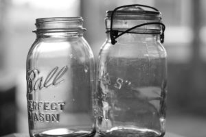 Empty pantry jars