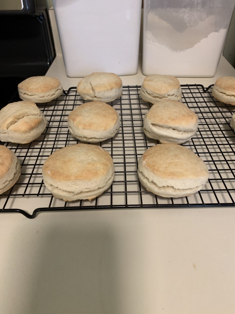 low fodmap southern biscuits cooling on ibskitchn.com