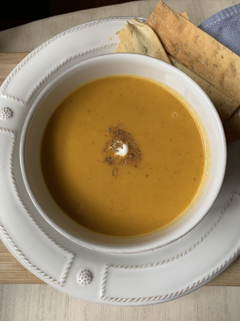 Low fodmap Carrot Parsnip Soup 