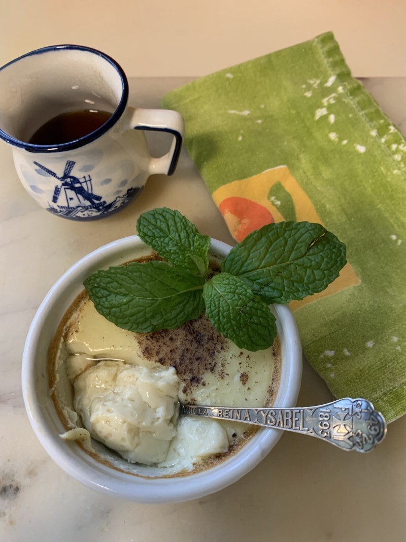 low fodmap custard with maple syrup topping - ibskitchn.com